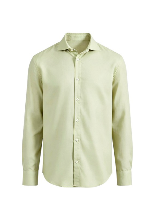 Men's Premium Linen Shirt – Pastel Green