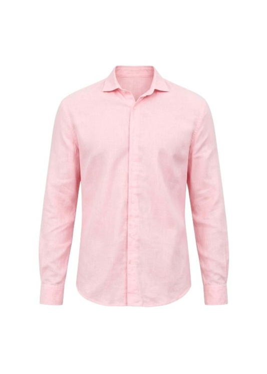 Men's Premium Linen Shirt – Pink