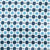 WHITE TEAL POLKA